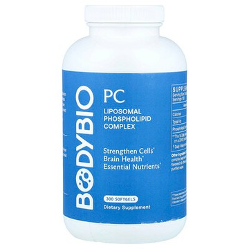 BodyBio, PC，脂質體磷脂複合物，300 粒軟膠囊（每粒軟膠囊 650 毫克）