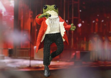 鉤編青蛙收藏與手工禮品藝術娃娃