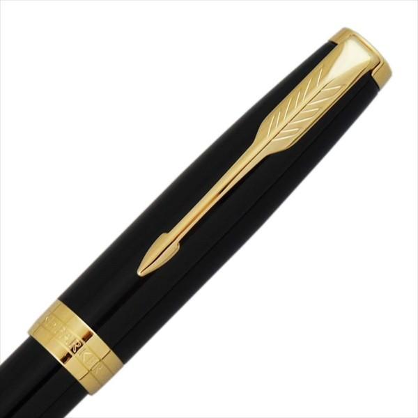 PARKER パーカー ソネット ラックブラックGT 万年筆 ペン先 F 細字 筆記具 1950550