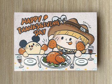 凡事感恩 感謝有你 明信片