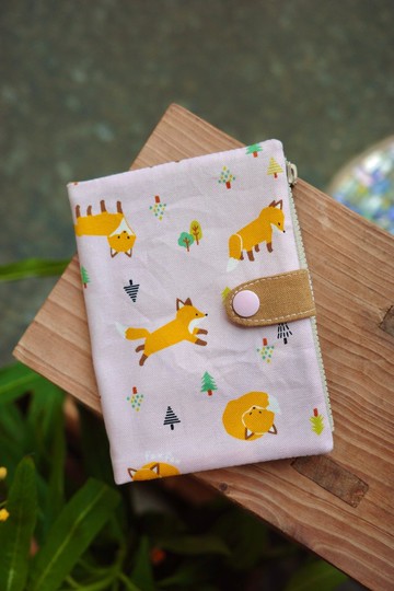 快樂狐狸 粉 - 護照套 護照夾 | 海柏手作