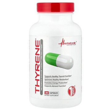Metabolic Nutrition, Thyrene，代謝損傷輕體解決方案，30 粒膠囊