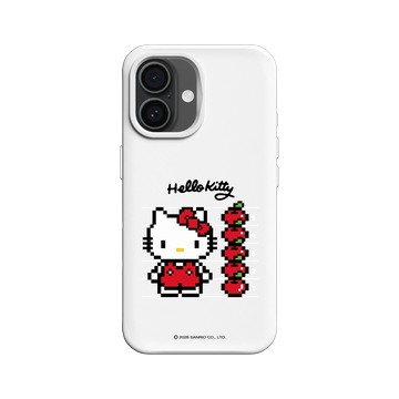 iPhone 16 SolidX 白 - 三麗鷗-Hello Kitty - Pixel Art
