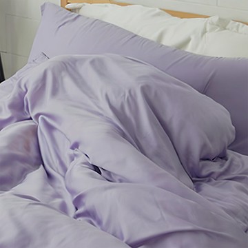 BUHO 布歐 60支天絲枕套 300織 台灣製  藤花紫  45 x 75cm  1組