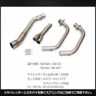 R25 R3 MT25 MT03 エキゾーストパイプ Amazon | YZF-R25/YZF-R3 MT-25/MT-03 エキゾーストパイプ 中間