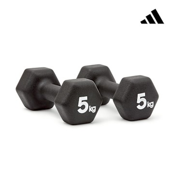 adidas 愛迪達 六角健身啞鈴 (5kg/2入)