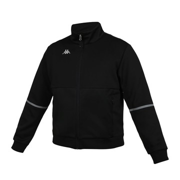 kappa 男女運動外套-運動 慢跑 上衣 黑銀