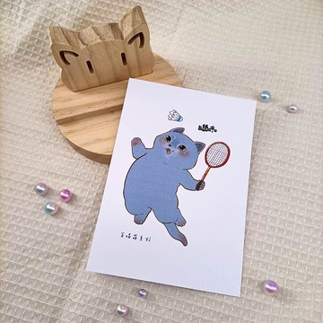 ME183-45_我紙在乎你百喵萌明信片_postcard