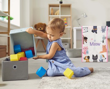 Sunny Bag x Nice Day玩具收納/整理袋-喵星人