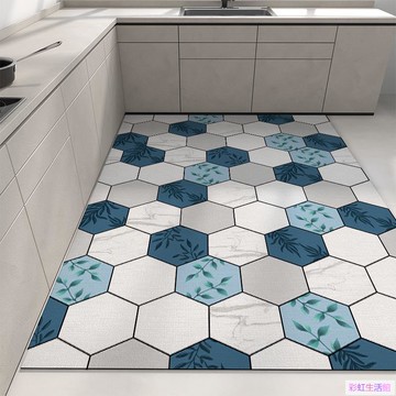 客製 北歐風 廚房地墊 吸水吸油 加大 軟式珪藻土地墊 珪藻土軟地墊 大尺寸地毯地墊 防滑地墊 矽藻土軟地墊 腳踏墊 大