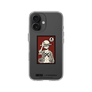 iPhone 16 Clear Case（相機按鈕） 透明 - 航海王 One Piece - 角色畫框系列-魯夫