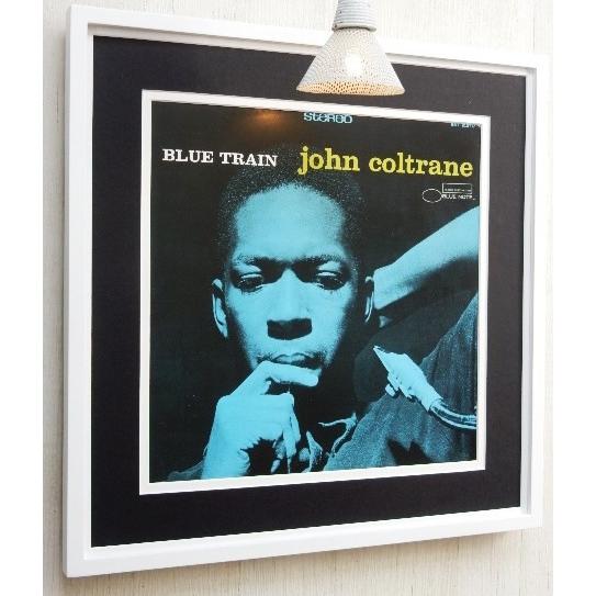 ジョン・コルトレーン LP ジャケット ポスター 額装 Blue Train John Coltrane ブルーノート Blue Note Records 額入り ジャズ インテリア