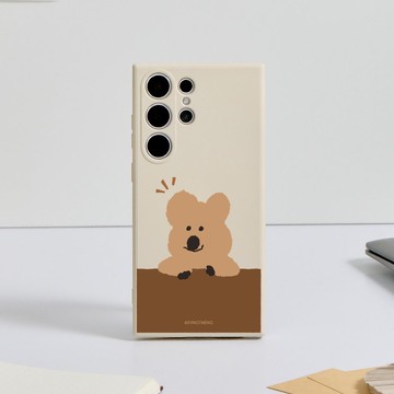 DINOTAENG經典-桌邊閒情純色矽膠SAMSUNG手機殼