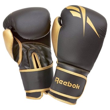 Reebok 拳擊手套 RSCB-11117GB  12oz  黑金色  1雙
