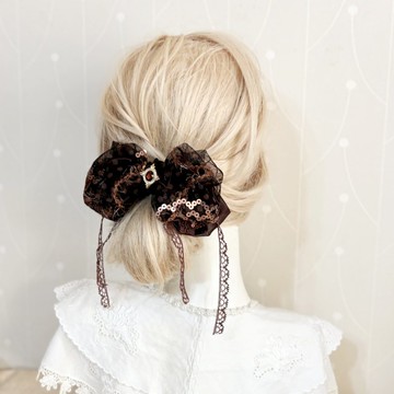 布藝大蝴蝶結仙女夾/ 鯊魚夾 香蕉夾 髮夾 馬尾夾 包頭抓夾 邊夾