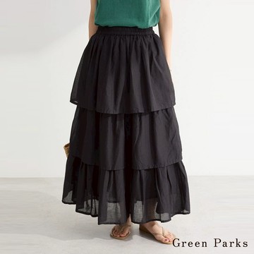 Green Parks 巴里紗層疊設計長裙(06000081900)