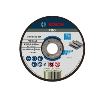 五金配件/工具材料 德國 BOSCH 博世 2mm 4英吋 砂輪片 切片 切割片 100x16x2.0mm