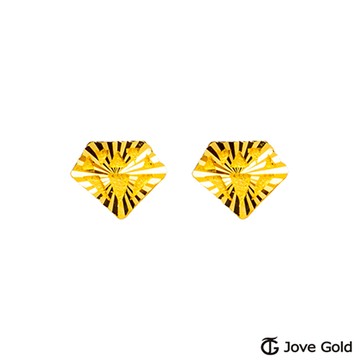Jove gold漾金飾 絢麗年代黃金耳環