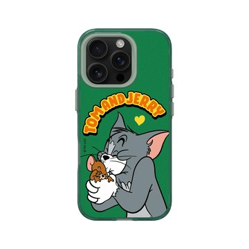 iPhone 16 Pro Clear 憂墨綠 - 湯姆貓與傑利鼠 Tom and Jerry - 相親相愛