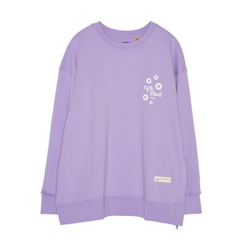 5th STREET｜女裝｜花朵圖案長袖T恤｜紫色