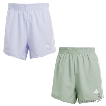 Adidas 高腰短褲 女裝 排汗 紫/綠【運動世界】JN6872/JN6873