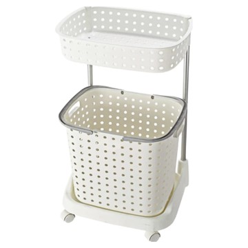 KEYWAY 新樂活衣物分類架 附輪 FU-11  白色  33L(448 x 335 x 780mm)