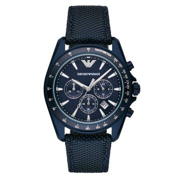 EMPORIO ARMANI亞曼尼 AR6132 極限運動時尚計時腕錶/藍面44mm｜樂天全館特惠中★指定刷卡回饋10%
