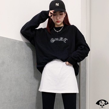 衛衣打底神器下擺加大碼屁簾子內搭可以時尚松緊加厚裙邊拼接冬季