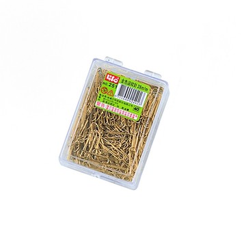 徠福 金色 28mm 迴紋針 230入/盒 NO.251