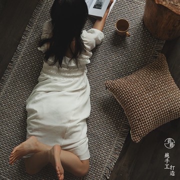 房間地毯臥室北歐ins個性床邊毯網紅同款可睡可坐滿鋪家用榻榻米