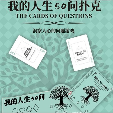 肥婆奶奶 人生50問卡牌 答案之卡 人生卡牌 問答卡 桌遊卡片 靈感卡牌 抽卡遊戲 哲學卡 啟發卡 反擺爛卡片 啟發式