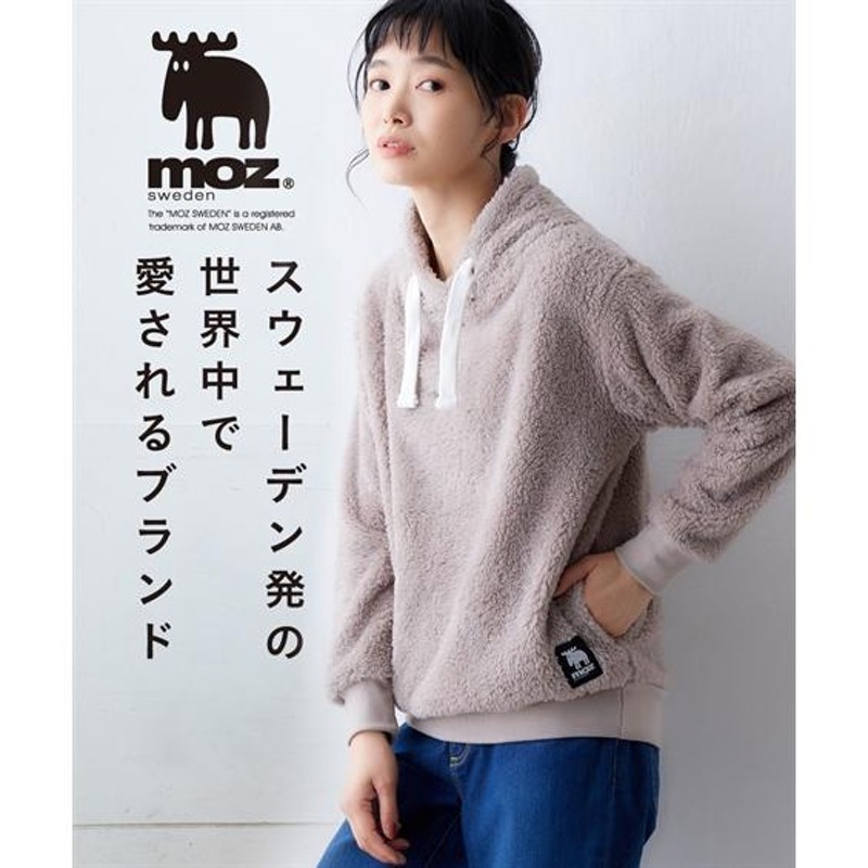 プルオーバー レディース moz モズ パーカー風 ボア S/M/L ニッセン