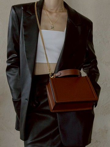 Acode Mid Bag_Line Camel