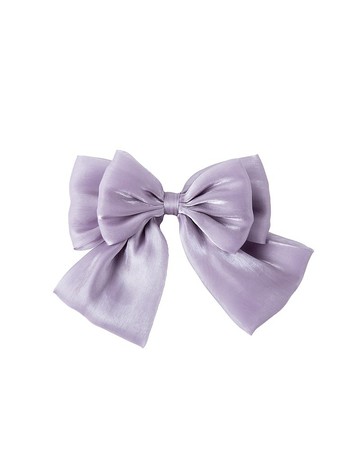 【LADY】貴妃紗紗蝴蝶 紗裙髮飾 彈簧夾 星夜紫