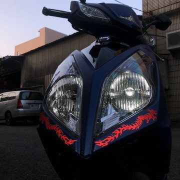 火龍 反光貼紙 側條車殼貼紙 下導流板貼紙 機車車貼 防水