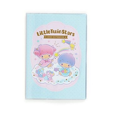【震撼精品百貨】2023年 掛曆/年曆/手帳~日本SANRIO三麗鷗~雙子星 2023 B6行事曆手帳本(藍雲朵)*20502