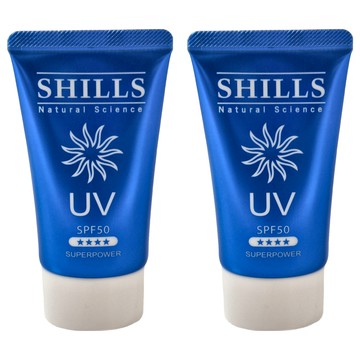 SHILLS 舒兒絲 很耐曬超清爽美白超能長效防曬凝乳 SPF50  2件  40ml