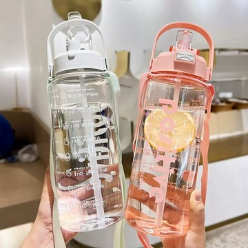可愛水杯🎀 新款兒童大容量女學生水杯女生帶吸管杯高顏值耐高溫女生杯子
