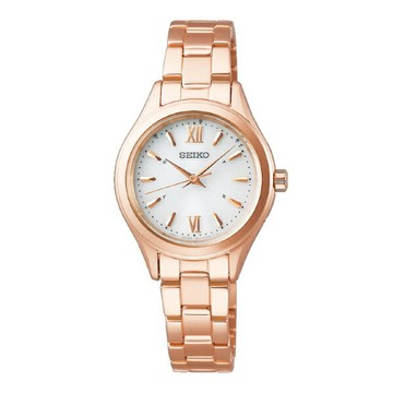 seiko SK037 精工錶 SPIRIT SK037 1B21-0AS0P(SWFH114J) 太陽能電波腕錶 / 玫瑰金 28mm｜樂天領券現折★全館特惠中★指定刷卡回饋10%