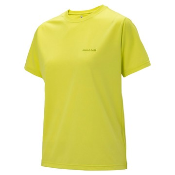 ├登山樂┤日本 mont-bell  Wickron UV-Tect T 女款短袖排T 黃 # 1114929YL