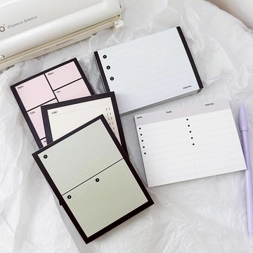 ❤NANI❤【分裝】小板磚 Function系列INS風便簽本學習筆記計畫紙便簽紙-花墨jelly