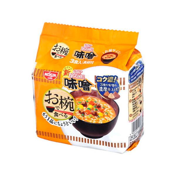 日清食品 お椀で食べるカップヌードル味噌 34gX3個 x9 メーカー直送