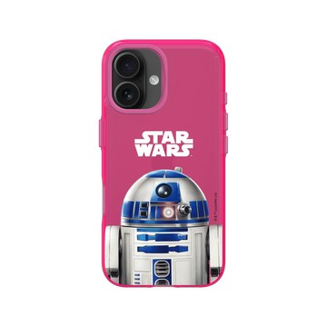 iPhone 16 Clear 粉漾桃 - 迪士尼-星際大戰 Star Wars - R2-D2-復古系列