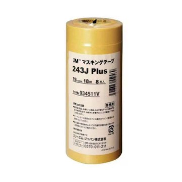 【3M Nexcare】遮蔽 膠帶 15mm x 18 m  8捲 / 束 243J