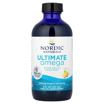 Nordic Naturals, Ultimate Omega，檸檬味，2840 毫克，8 液量盎司（237 毫升）
