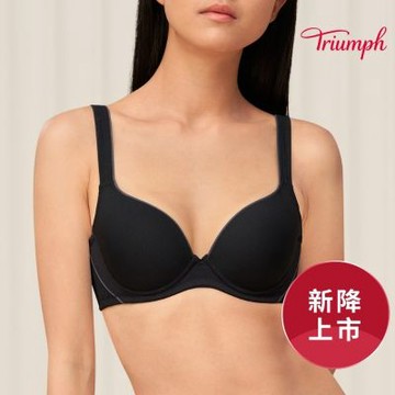 舒活自在系列 舒涼紗無痕透氣軟鋼圈內衣 自信黑