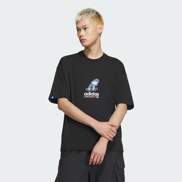 adidas 愛迪達 上衣 男款 短袖上衣 運動 三葉草 CS TEE SS M 黑 JC6827