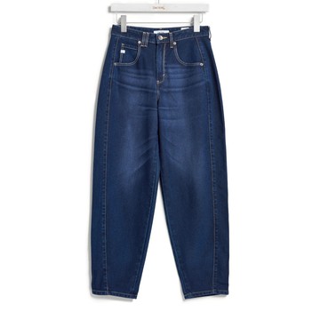 SOMETHING｜女裝｜高腰針織丹寧鐘型褲