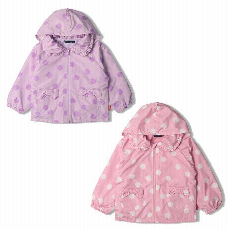 ジャンパー ウインドブレーカー 天竺 キッズ 子ども フリル リボン
