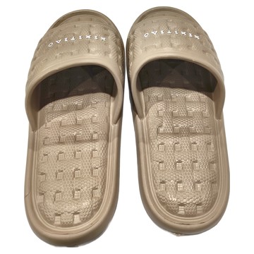 沐慕家居 編織格紋室內拖鞋 EVA材質 鞋底厚2cm  咖啡色  40-41